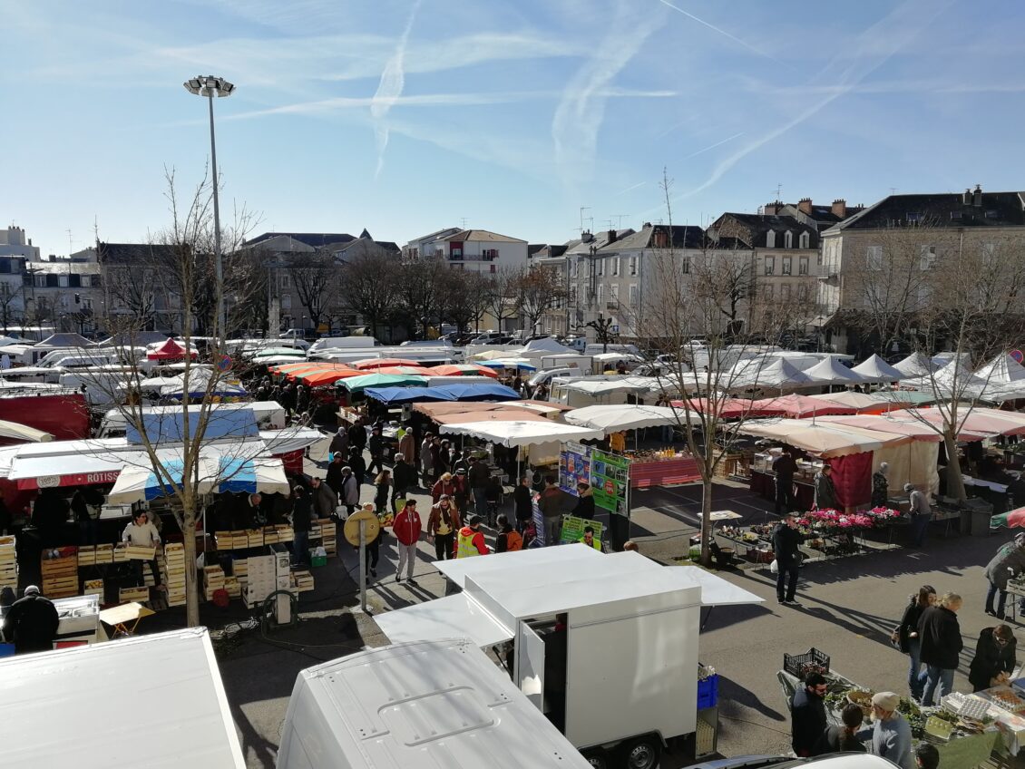 Vue du marché Marceau